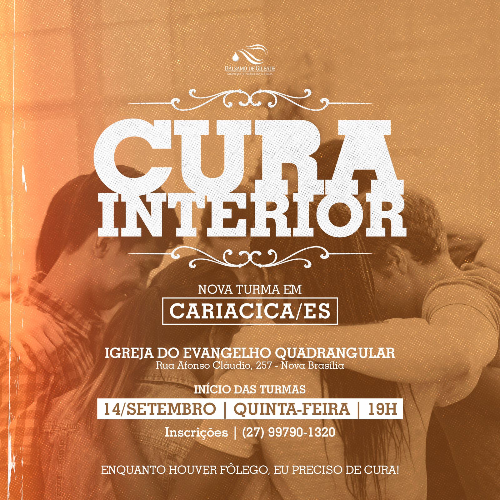 Programa de Cura Interior em Cariacica/ES PIPE Nova Brasília