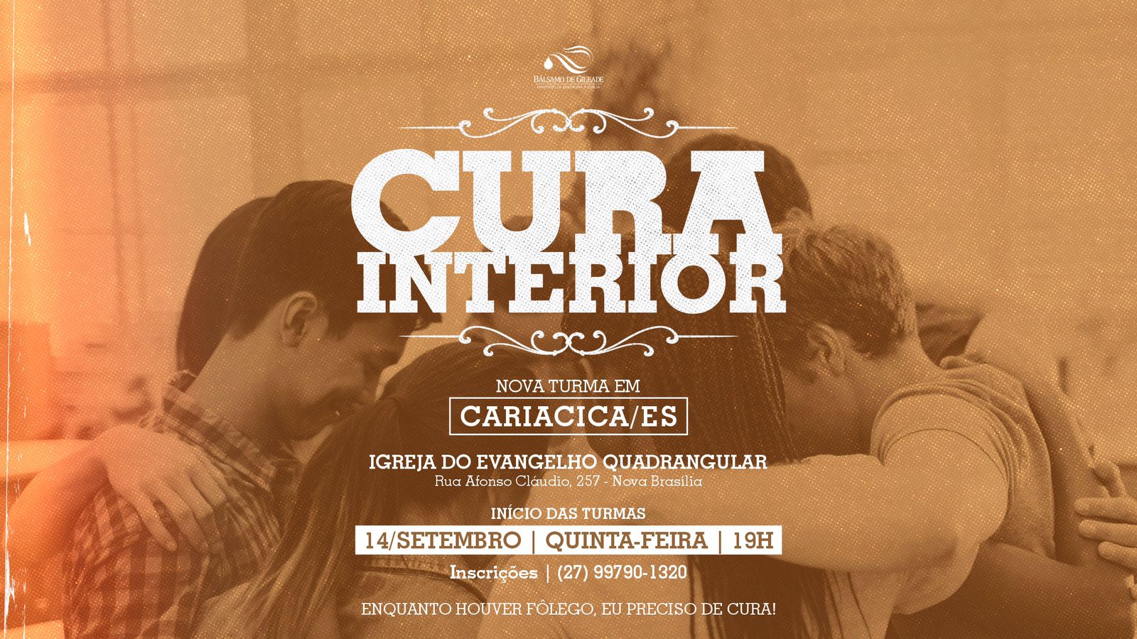 Programa de Cura Interior em Cariacica/ES PIPE Nova Brasília