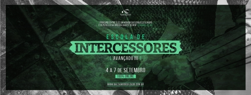 Escola de Intercessores Bálsamo de Gileade 2023